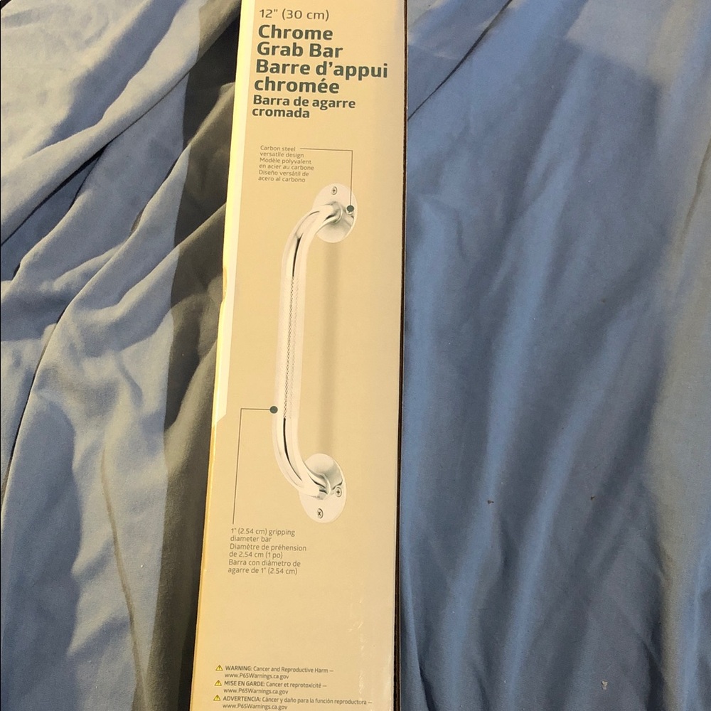 Sleek Chrome Safety Grab Bar